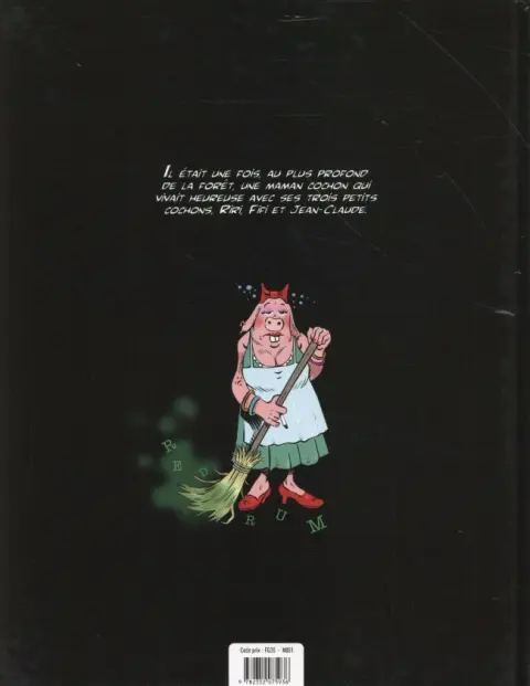 Verso de l'album Les 3 petits cochons reloaded