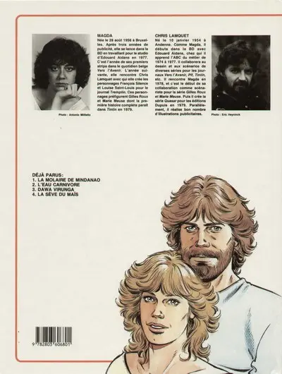 Verso de l'album Les Aventures de Gilles Roux et Marie Meuse Tome 4 La sève du maïs