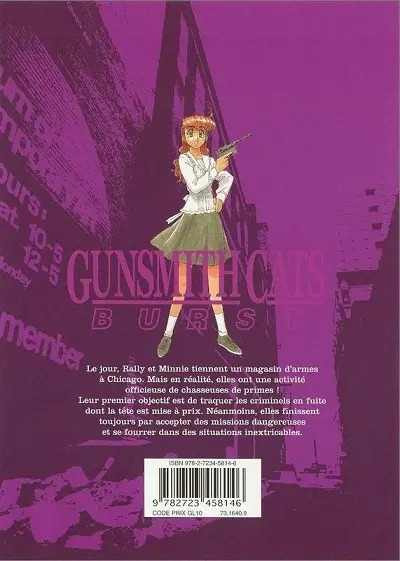 Verso de l'album Gunsmith Cats Burst 4