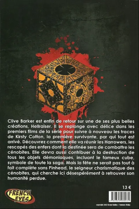 Verso de l'album Hellraiser Tome 1