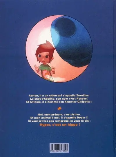 Verso de l'album Hyper l'hippo