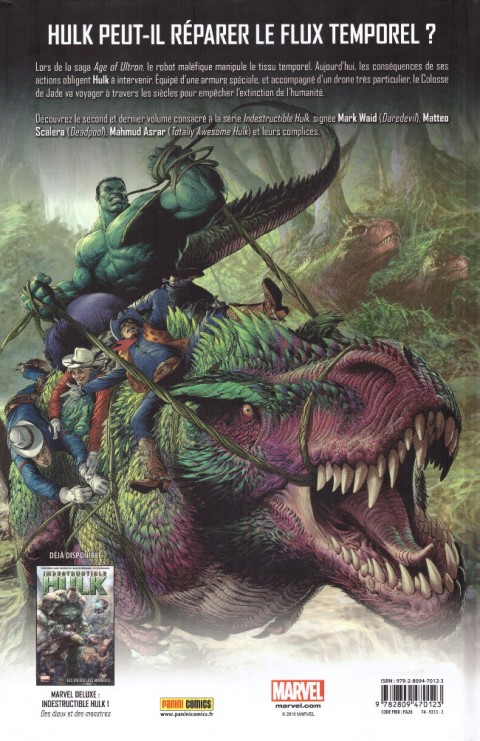 Verso de l'album Hulk -  Indestructible Hulk Paradoxes temporels