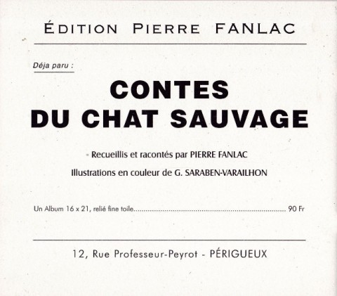 Verso de l'album Les Inventions du Professeur Pouic