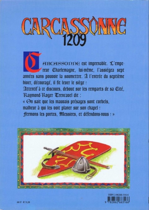Verso de l'album Jehan et Armor Tome 5 Carcassonne 1209