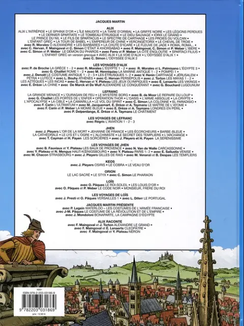 Verso de l'album Les voyages de Jhen Tome 10 L'abbaye de Villers