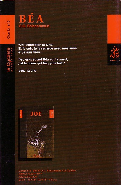 Verso de l'album Joe Tome 2 Béa