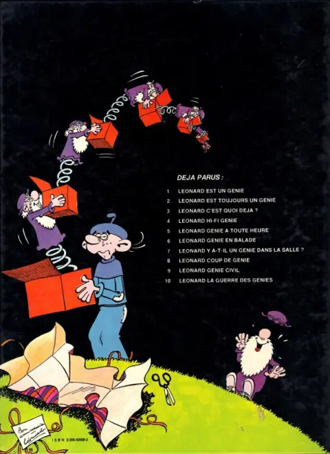 Verso de l'album Léonard Tome 10 La guerre des génies