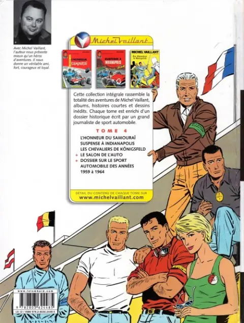 Verso de l'album Michel Vaillant L'Intégrale 4