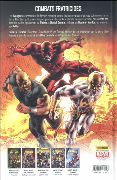 Verso de l'album The New Avengers Tome 3 La fin des temps