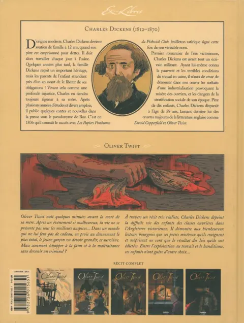 Verso de l'album Oliver Twist Volume 5