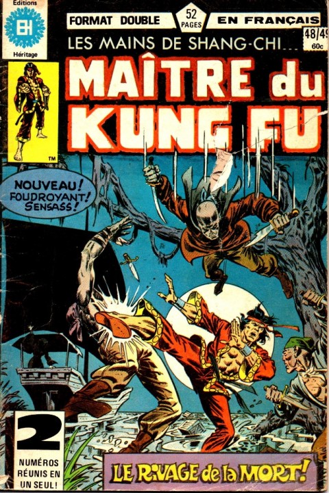 Couverture de l'album Les Mains de Shang-Chi, maître du Kung-Fu N° 48/49 Mers rouges