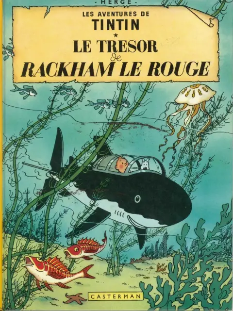 Couverture de l'album Tintin Tome 12 Le Trésor de Rackham le Rouge
