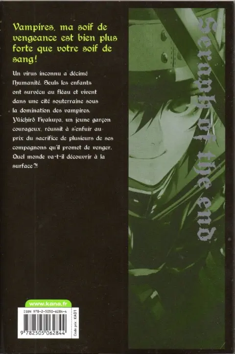Verso de l'album Seraph of the End 1