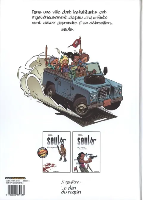 Verso de l'album Seuls Tome 2 Le maître des couteaux