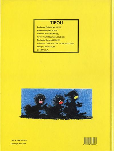 Verso de l'album Les Tifous