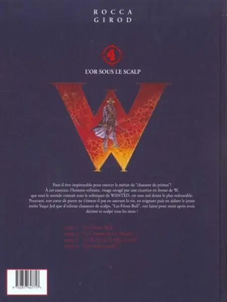 Verso de l'album Wanted Tome 4 L'or sous le scalp