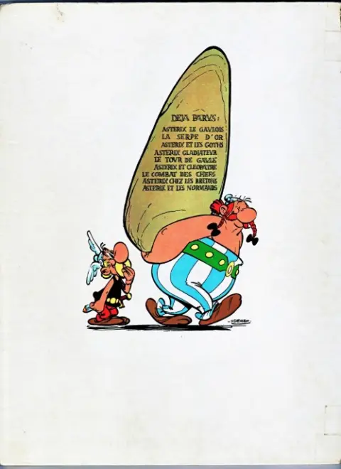 Verso de l'album Astérix Tome 9 Astérix et les Normands