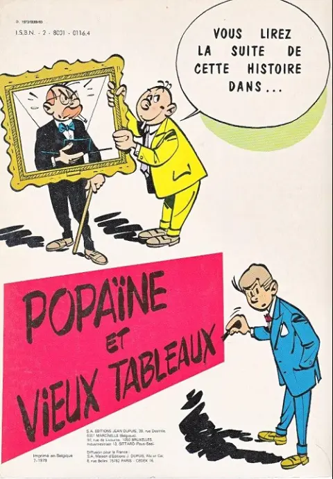 Verso de l'album Gil Jourdan Tome 1 Libellule s'évade