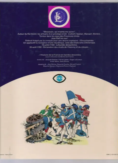 Verso de l'album Histoire de France en bandes dessinées Tome 5 De Louis XIV à la Révolution