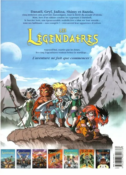 Verso de l'album Les Légendaires Tome 2 Le gardien