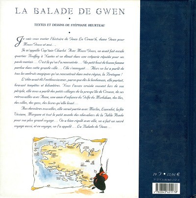 Verso de l'album La balade de Gwen