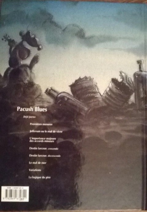 Verso de l'album Pacush Blues Tome 4 Quatrième dimension : Destin farceur crescendo