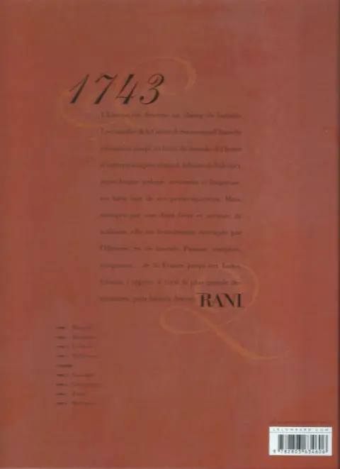 Verso de l'album Rani Tome 1 Bâtarde