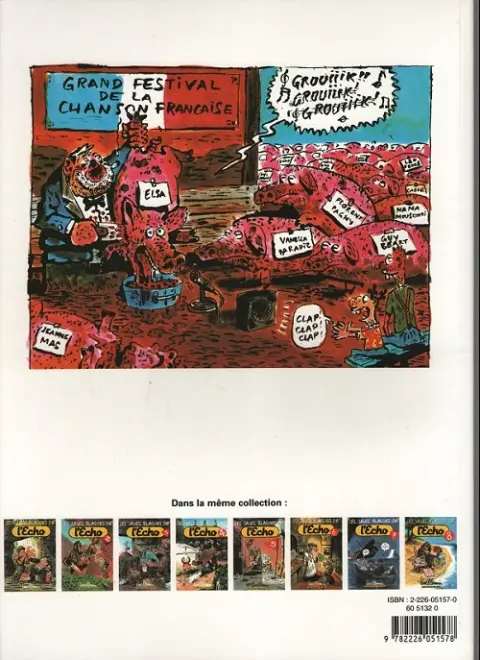 Verso de l'album Les Sales blagues de l'Echo Tome 3
