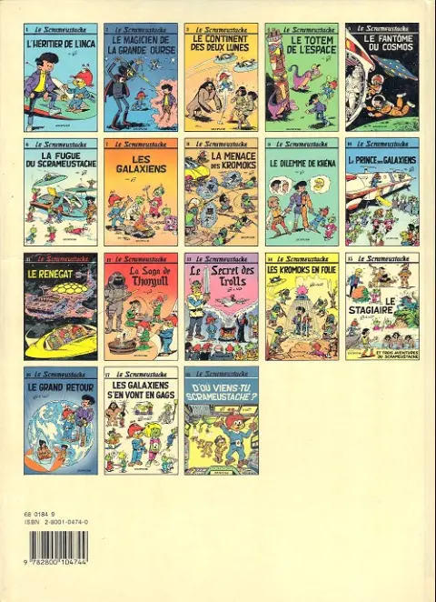 Verso de l'album Le Scrameustache Tome 3 Le continent des deux lunes