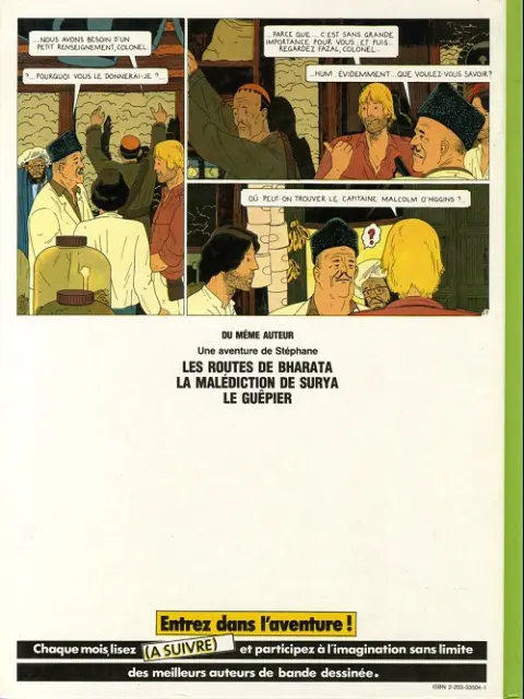 Verso de l'album Stéphane Clément Tome 4 Les routes de Bharata
