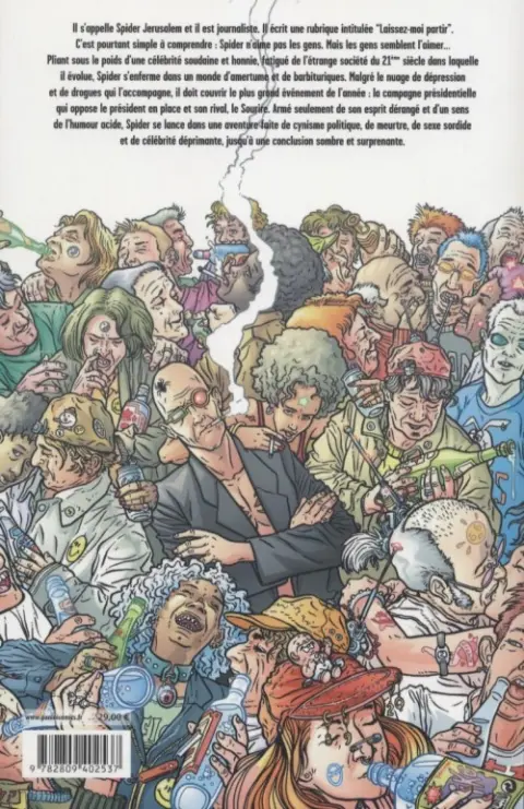 Verso de l'album Transmetropolitan Tome 2 La Nouvelle Racaille