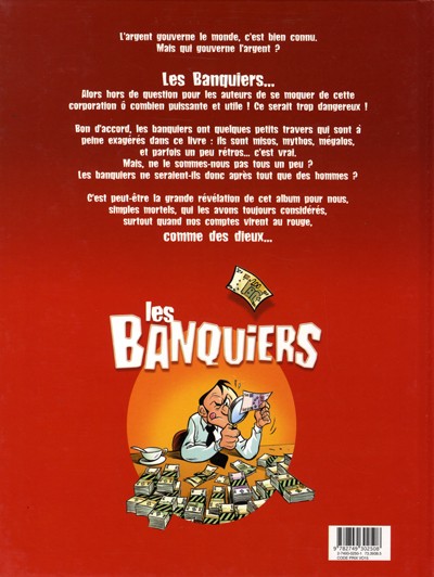 Verso de l'album Les Banquiers Tome 3 La banque a des valeurs... les vôtres !