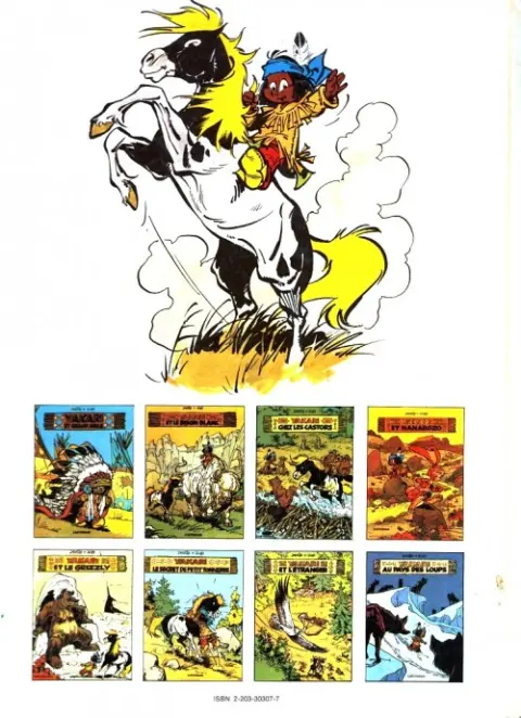 Verso de l'album Yakari Tome 7 Yakari et l'étranger