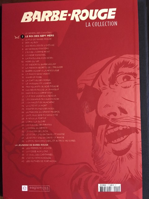 Verso de l'album Barbe-Rouge La collection Tome 2 Le roi des sept mers