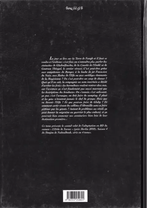 Verso de l'album Le Donjon de Naheulbeuk Tome 11 Quatrième saison, partie 2