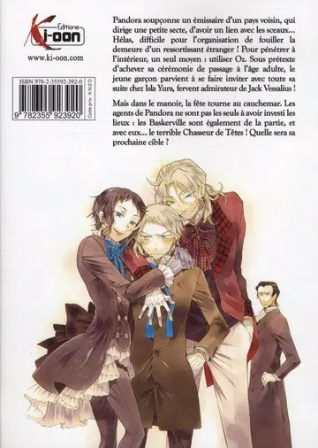 Verso de l'album Pandora Hearts 13