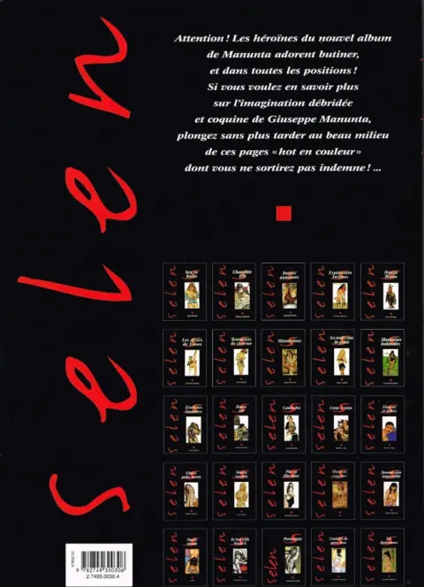 Verso de l'album Selen présente... Tome 28 Les Butineuses