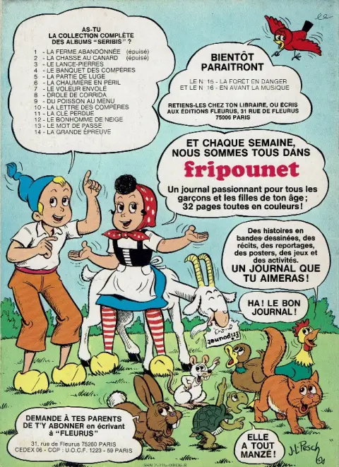 Verso de l'album Sylvain et Sylvette Tome 13 Le mot de passe