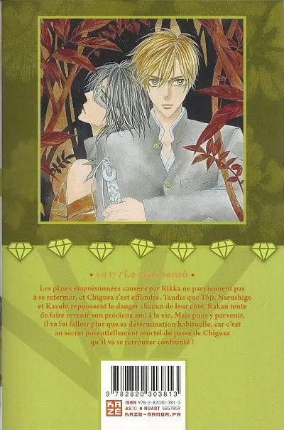 Verso de l'album Silver Diamond 17 Le clan Senrô