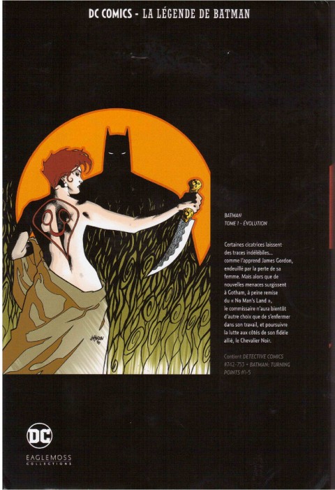 Verso de l'album DC Comics - La Légende de Batman Hors-série Premium Volume 1 Batman -Tome 1 - Evolution