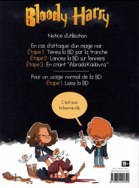 Verso de l'album Bloody Harry Tome 2 Adavra kedavra