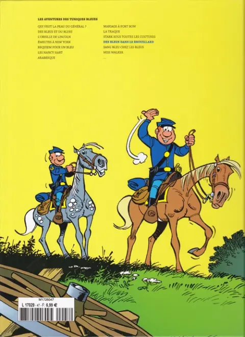 Verso de l'album Les Tuniques Bleues La Collection (Dupuis) Tome 52 Des bleus dans le brouillard