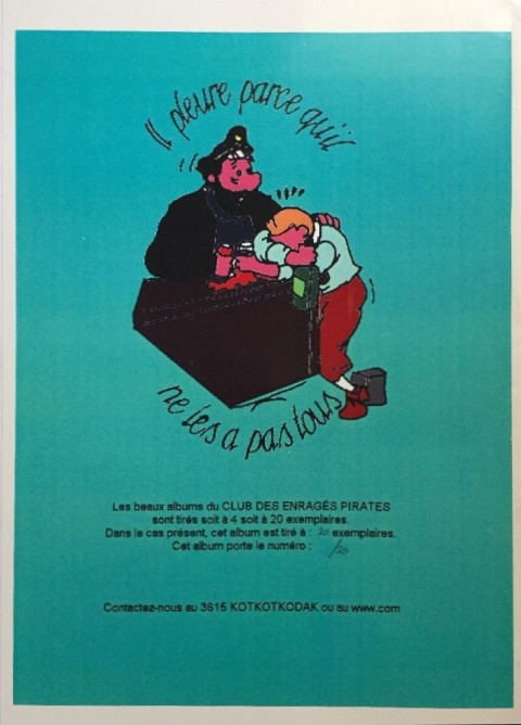 Verso de l'album Tintin Les aventures de Pinpin petit cachotier du crépuscule au pays des sornettes