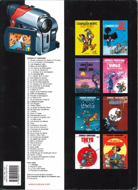 Verso de l'album Spirou et Fantasio Tome 12 Le nid des Marsupilamis
