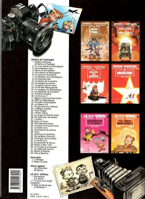 Verso de l'album Spirou et Fantasio Tome 41 La vallée des bannis