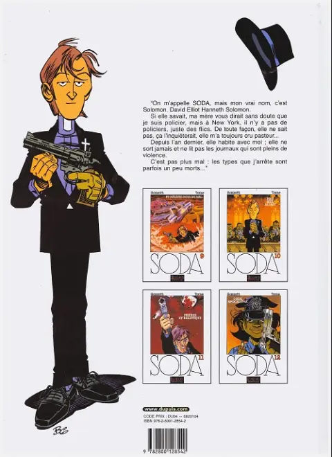 Verso de l'album Soda Tome 11 Prières et balistique