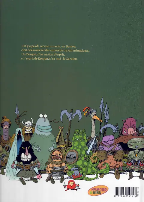 Verso de l'album Donjon Parade Tome 1 Un donjon de trop