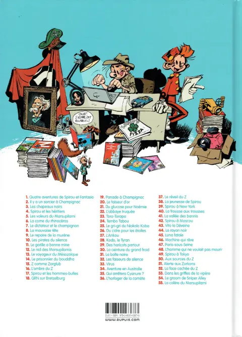 Verso de l'album Spirou et Fantasio Tome 55 La colère du Marsupilami