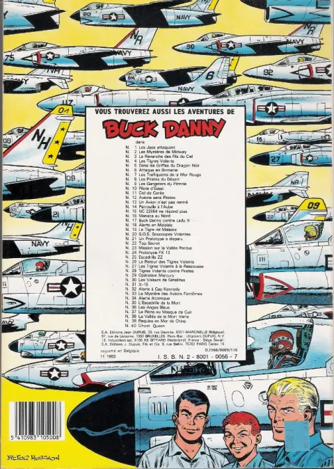 Verso de l'album Buck Danny Tome 19 Le Tigre de Malaisie