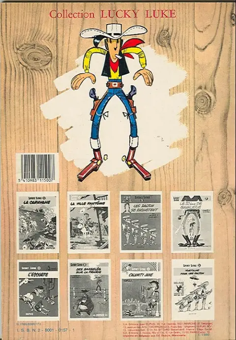 Verso de l'album Lucky Luke Tome 18 À l'ombre des derricks